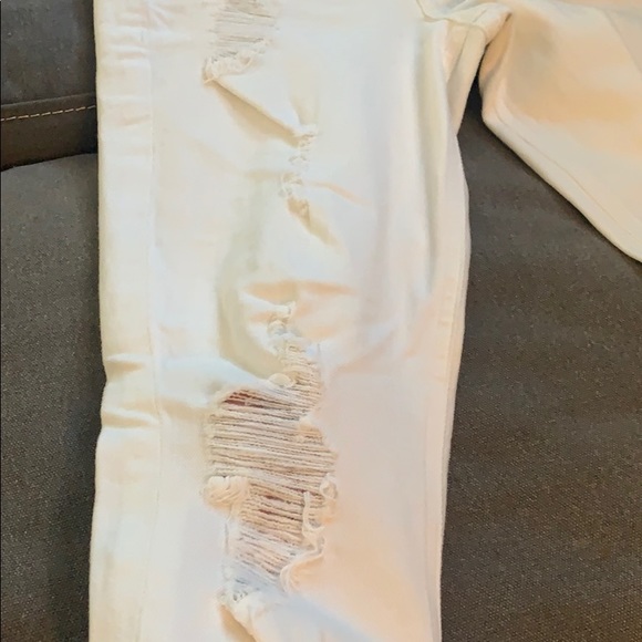 Express jeans, white with “destroyed” look - Picture 3 of 5